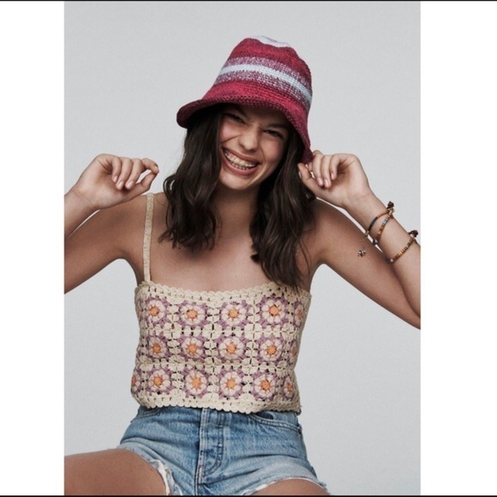 Zara Crochet Daisy Top XS/S - Picture 3 of 11